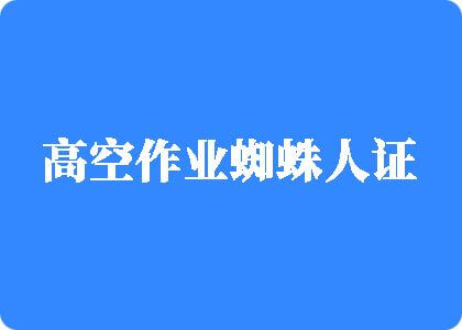 男人日女的逼免费观看高空作业蜘蛛人证